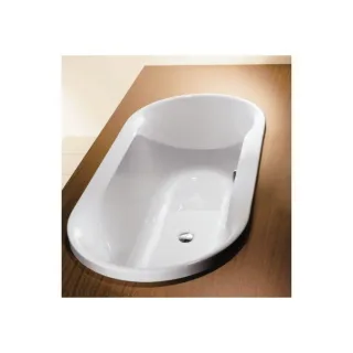 Hoesch Spectra Oval Badewanne 6480.010 weiß, Einbauversion