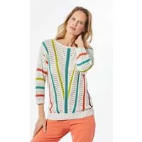 GOLDNER Strickpullover Strickpullover mit U-Boot-Ausschnitt