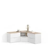 Livinity® Wohnwand Piave, Weiß/Sonoma, 3 Teile, (3-St)