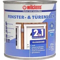 Wilckens Farben Tür- und Fensterlack 2in1 Weiß glänzend 750 oder 375ml Türenlack Weißlack, Grund- und Deckanstrich