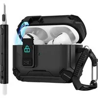 CoolGadget Kopfhörer-Schutzhülle für Apple AirPods Pro 3 Kunststoff, Stoßfest Ständer Clip Karabiner MagSafe Case Schutz Cover
