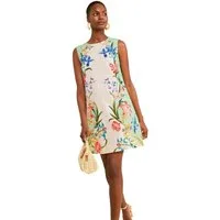 Love & Roses Minikleid Love & Roses Mini-Etuikleid aus Leinen (1-tlg)