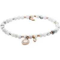 Fossil Armband Fossil Damen-Armband Edelstahl Glasstein
