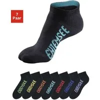 Chiemsee Sneakersocken Damen Kinder Sportsocken für Sport & Alltag (Packung, 7-Paar, Gr. 31-34 bis 39-42) mit farbigen Logos