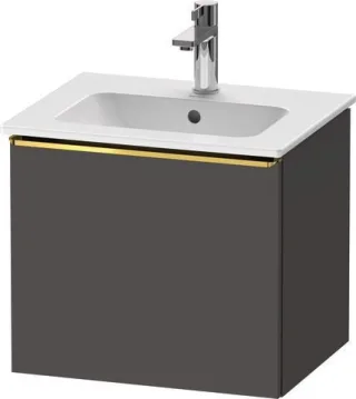 Duravit D-Neo Waschtischunterbau wandhängend Graphit Matt 510x402x440 mm - DE4260034490000 DE4260034490000