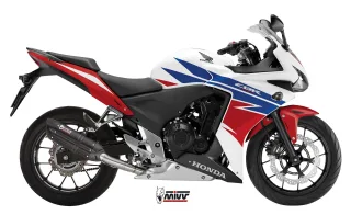 Sport Auspuff MIVV Suono Steel Black Honda CBR 500 R Bj. 2013-2015 Typ: PC44 +ABE