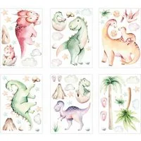 nikima Fensterbild Fensterbilder Dinosaurier selbstklebend