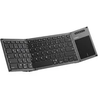 Inateck Bluetooth Mini Faltbare Tastatur, AI-Tastatur mit Touchpad Wireless-Tastatur (mit 3 Bluetooth-Kanälen)