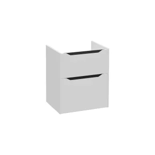 VitrA New Integra Square Waschtischunterschrank mit 2 Vollauszügen 56 x 45 x 65 cm Matt,80243 80243