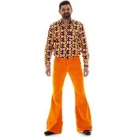 Comycom Schlaghose Herren Cord orange