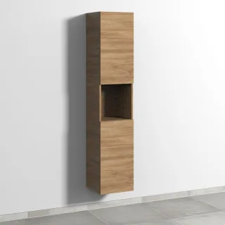 Sanipa 3way Hochschrank mit 2 Türen und 1 offenem Fach, Eiche-Kansas SM11559