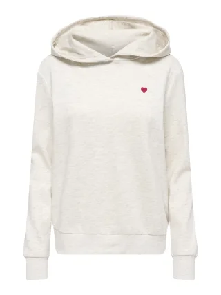ONLY - ONLADELLE L/S HOOD SWT Oatmeal - Gr. - XS