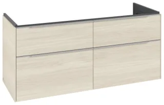 Villeroy & Boch Waschtischunterschrank Subway 3.0 C56800 1272x576x478mm 4 Ausz. Waschtisch mittig Wh C56800AA