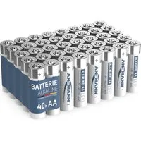 ANSMANN AG Batterien AA Alkaline Größe LR6 - (40 Stück) Design kann abweichen Batterie