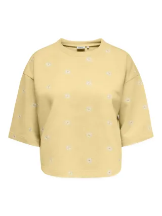 ONLY - ONLLUNA 3/4 O-NECK UB SWT Sunlight - Gr. - XL