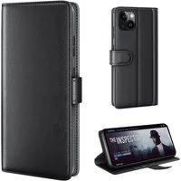 Tec-Expert Handyhülle Echtleder Hülle für Apple iPhone 15 6.1 Zoll, 6.1", Cover Klapphülle Case mit Kartenfächern und Geldfach aufstellbar