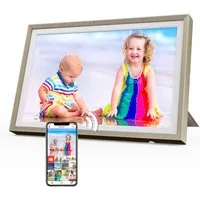 Fine Life Pro Digitaler Fotorahmen mit WiFi-Fotoübertragung. Digitaler Bilderrahmen (32 GB)