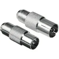 Hama SAT-Adapter-Set, F-Kupplung - Koax-Stecker, F-Kupplung - Koax-Kupplung SAT-Kabel