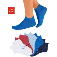 KangaROOS Sneakersocken Damen Sneaker Socken, Sportsocken, Sommer Basic (Packung, 10-Paar, Großpackung) mit verlängertem Bündchen hinten