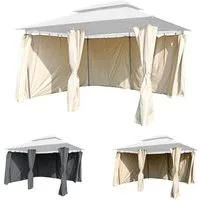 Mojawo Partyzelt 6er Seitenteile Pavillon 4x3m Gartenpavillon Seitenwand Sichtschutz