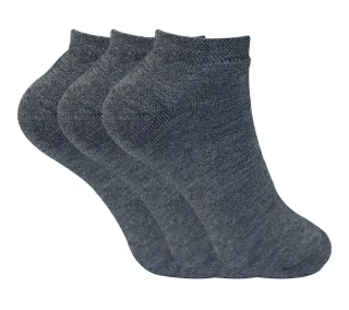 3 Paar Damen gepolstert farbigen Low Cut Ankle Thermal Trainer Socken