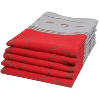ZOLLNER Geschirrtuch, (Spar-Set, 5-tlg), 50 x 70 cm, 100% Baumwolle, vom Hotelwäschespezialisten