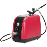 STÄDTER Airbrush-Kompressor Städter Airbrush-Kompressor Set rot