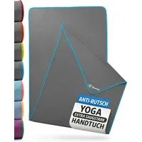 NirvanaShape Sporthandtuch Yoga Handtuch mit Antirutsch-Noppen, Yogatuch-Auflage für Yogamatte, Microfaser, +Yoga Einführungs eBook, Yogatuch-Auflage Saugstark, Hygienisch