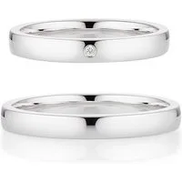 Bruno Banani Trauring Schmuck Geschenk Ehering Hochzeit Damenring Herrenring, wahlweise mit oder ohne Brillant, Made in Germany