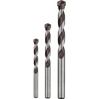Spiralbohrer ROCKER® Beton- und Steinbohrersatz 3tlg, (1 x 5 mm, 1 x 6 mm, 1 x 8 mm), Beton-Spiralbohrer-Set
