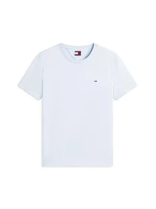 Tommy Jeans - Meliertes Extra Slim Fit T-Shirt blau - Gr. - L