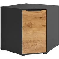 Vicco Kommode Ruben, Anthrazit/Goldkraft Eiche, 78 x 77.6 cm mit Türen (1 St)