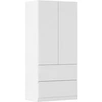 rauch Drehtürenschrank Kleiderschrank Schrank Garderobe COSTA in den Breiten 91/136/181 cm (in 3 Ausstattungen BASIC/CLASSIC/PREMIUM) viel Platz, grifflose Front und Push-to-Open Funktion MADE IN GERMANY