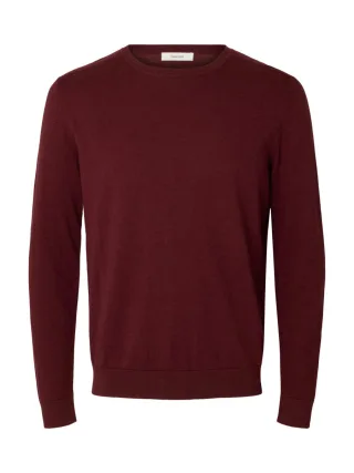 Selected - Langarm Strickpullover rot - Gr. - XL