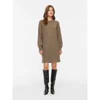 Vila Strickkleid VINIKOLINA O-NECK L/S KNIT DRESS - NOOS Materialmix, regular fit