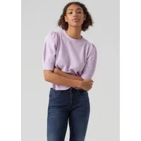 Vero Moda Rundhalspullover VMDOFFY 2/4 O-NECK PULLOVER GA NOOS Materialmix, regular fit
