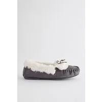Next Mokassin aus Veloursleder Hausschuh (1-tlg)