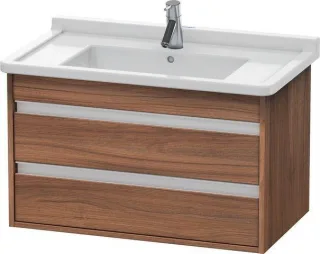 Duravit Ketho Waschtischunterbau wandhängend Nussbaum Matt 800x455x480 mm - KT664407979 KT664407979