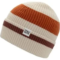chillouts Beanie Bastian Hat mit sportlichem Streifen-Design, Logo-Label