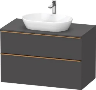 Duravit D-Neo Konsolenwaschtischunterbau wandhängend Graphit Matt 1000x550x664 mm - DE4968004490000 DE4968004490000