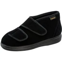 Fischer-Markenschuh Ortho Hausschuh mit Klettverschluss, Weite K, Einlegesohle herausnehmbar