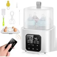 SWGOTA Babyflaschenwärmer 2026 8-in-1 Babyflaschenwärmer und Sterilisator für 4 Flaschen, Dampfsterilisator für 4 Flaschen, BPA-frei, inkl. Fernbedienung