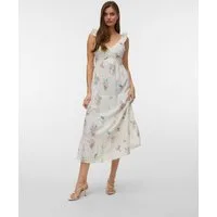 Vero Moda Maxikleid VMDICTHE SL FRILL ANKLE DRESS WVN GA Baumwolle, regular fit