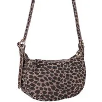 MIRROSI Umhängetasche Damen Crossbody Bag, Wildleder Echtleder Made In Italy, Mittelgroße Damen Tasche 26x16x10cm