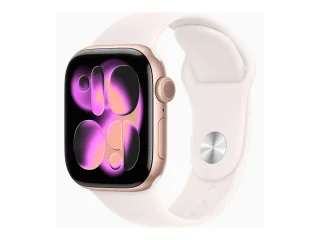 Apple Watch Series 11 (GPS) 42mm Aluminium rosegold mit Sportarmband S/M blassrosa | meu04zr/a |
