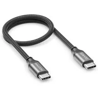 deleyCON deleyCON 0,30m USB C Kabel PD3.0 60W Schnellladekabel) USB-C zu USB-C USB-Kabel