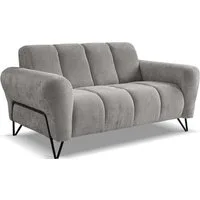 Beautysofa Sofa mit Metallbeine in Schwarz VOLARE, 2-Sitzer, viele Farbvarianten, ohne Schlaffunktion