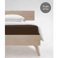 fleuresse Spannbettlaken Jenny C aus feinfädigem Mako-Jersey, Mako-Jersey, Gummizug: rundum, (1 Stück), für Matratzen bis 23 cm Höhe