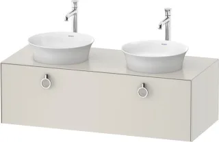 Duravit White Tulip Konsolenwaschtischunterbau wandhängend Nordic Weiß Seidenmatt 1300x550x408 mm -  WT4983B3939