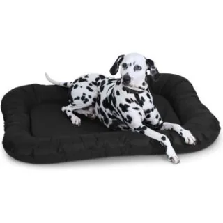 Knuffelwuff Wasserfestes In und Outdoor Hundebett Lucky aus Nylongewebe schwarz XL